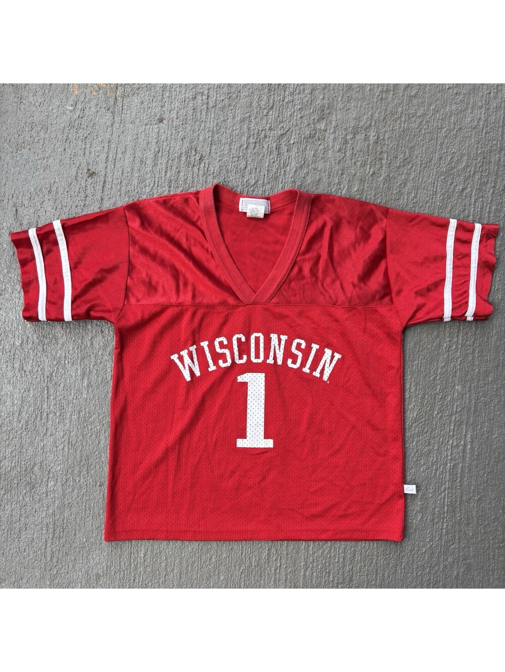 Vintage University Of Wisconsin Badgers KIDS Jersey YOUTH Medium 10-12